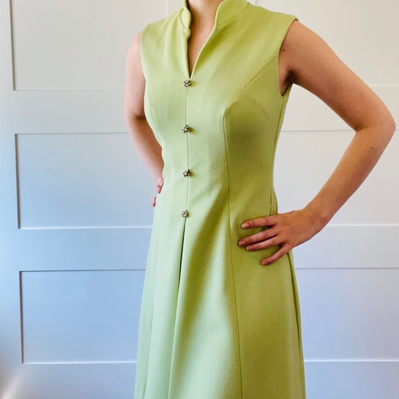 Vintage Green Shirtdress - Picture 9 of 9